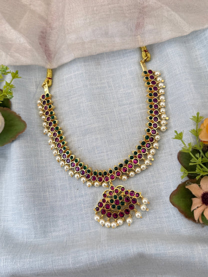 Luxurious Kemp Temple Grand Short Necklace 151 - Mahilas