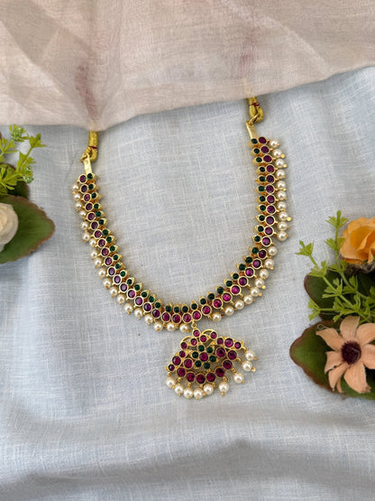 Luxurious Kemp Temple Grand Short Necklace 151 - Mahilas