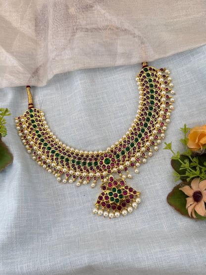 Luxurious Kemp Temple Grand Short Necklace 152 - Mahilas