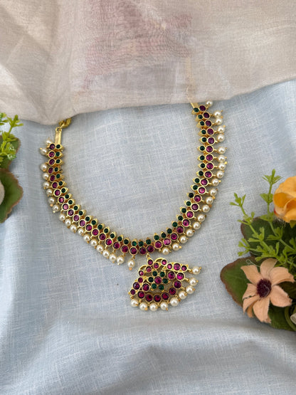 Luxurious Kemp Temple Grand Short Necklace 153 - Mahilas