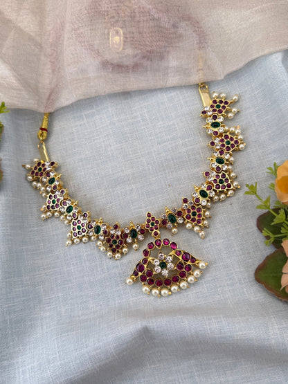 Luxurious Kemp Temple Grand Short Necklace 155 - Mahilas