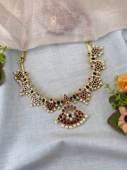 Luxurious Kemp Temple Grand Short Necklace 155 - Mahilas