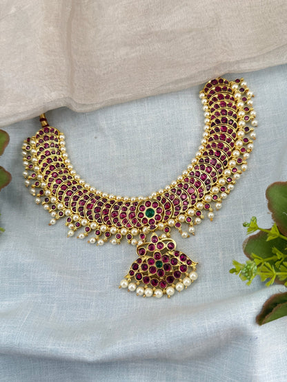 Luxurious Kemp Temple Grand Short Necklace 163 - Mahilas