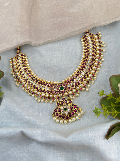 Luxurious Kemp Temple Grand Short Necklace 164 - Mahilas