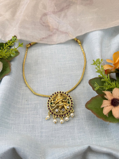 Luxurious Kemp Temple Short Necklace 158 - Mahilas
