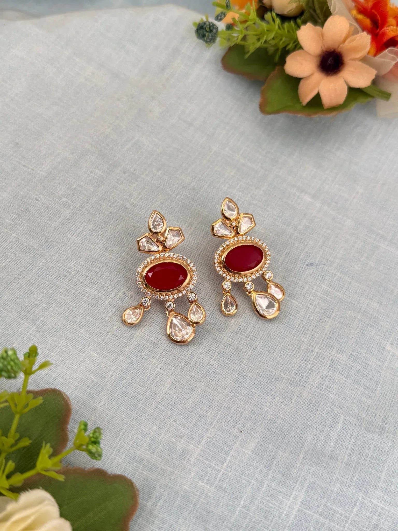 Luxurious Kundan Earring 0186 - Mahilas