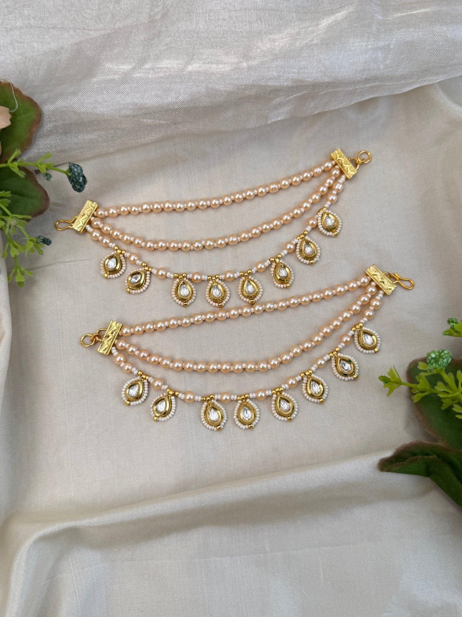 Luxurious Kundan Maatal Earchain 277 - Mahilas