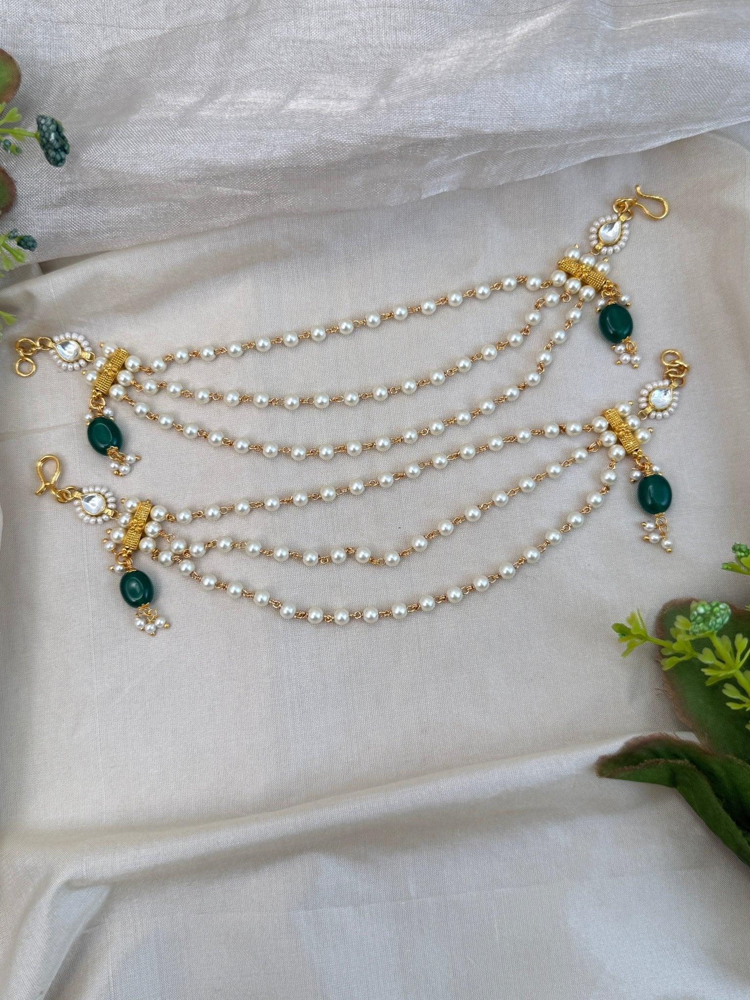 Luxurious Kundan Maatal Earchain 278 - Mahilas