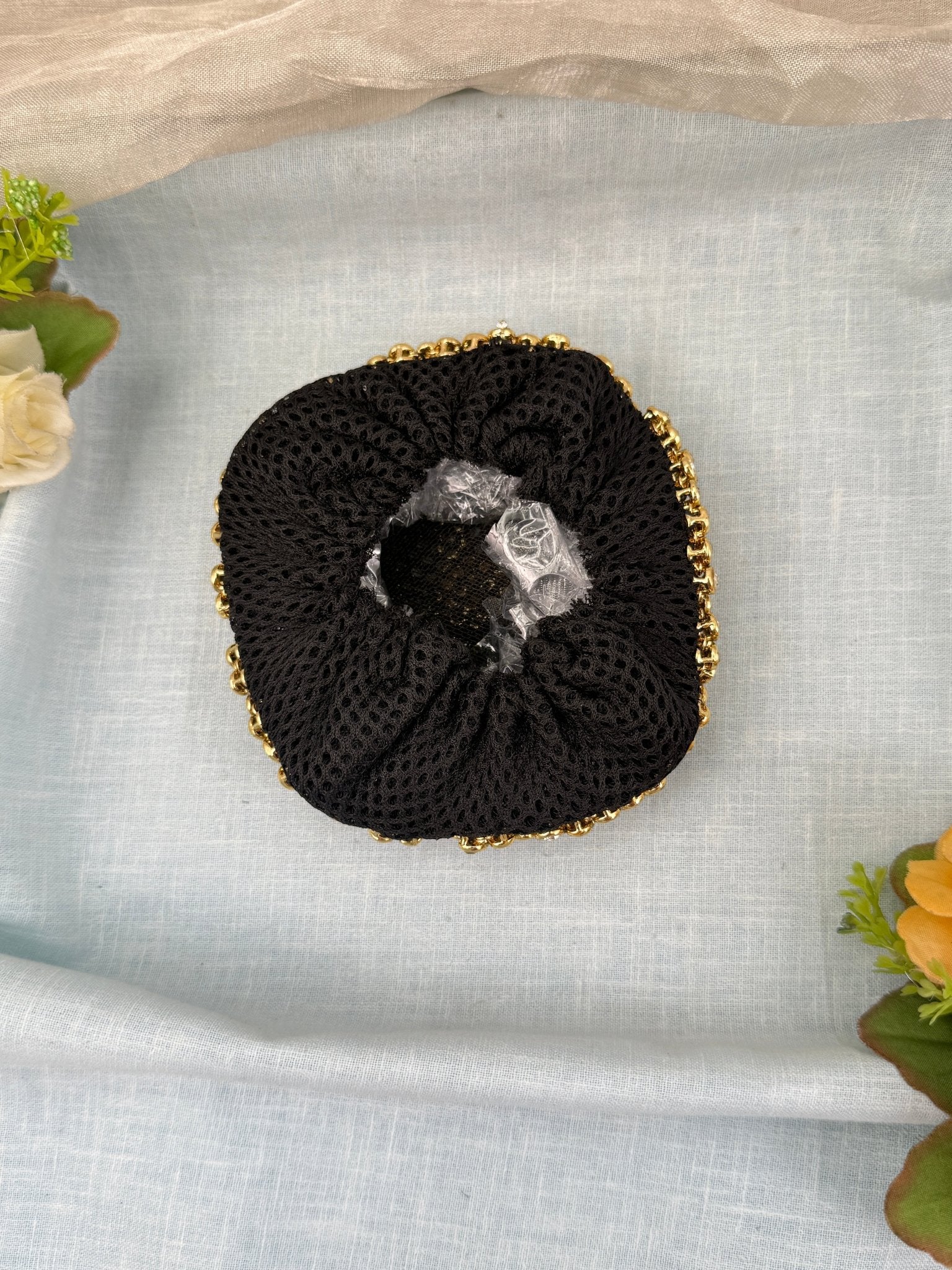 Luxurious Kundan Stone Bun Band Kuppa 0103 - Mahilas