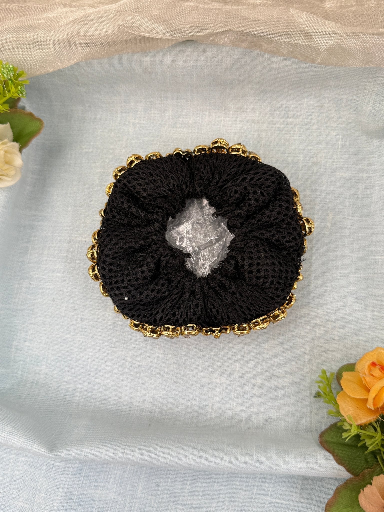 Luxurious Kundan Stone Bun Band Kuppa 0104 - Mahilas