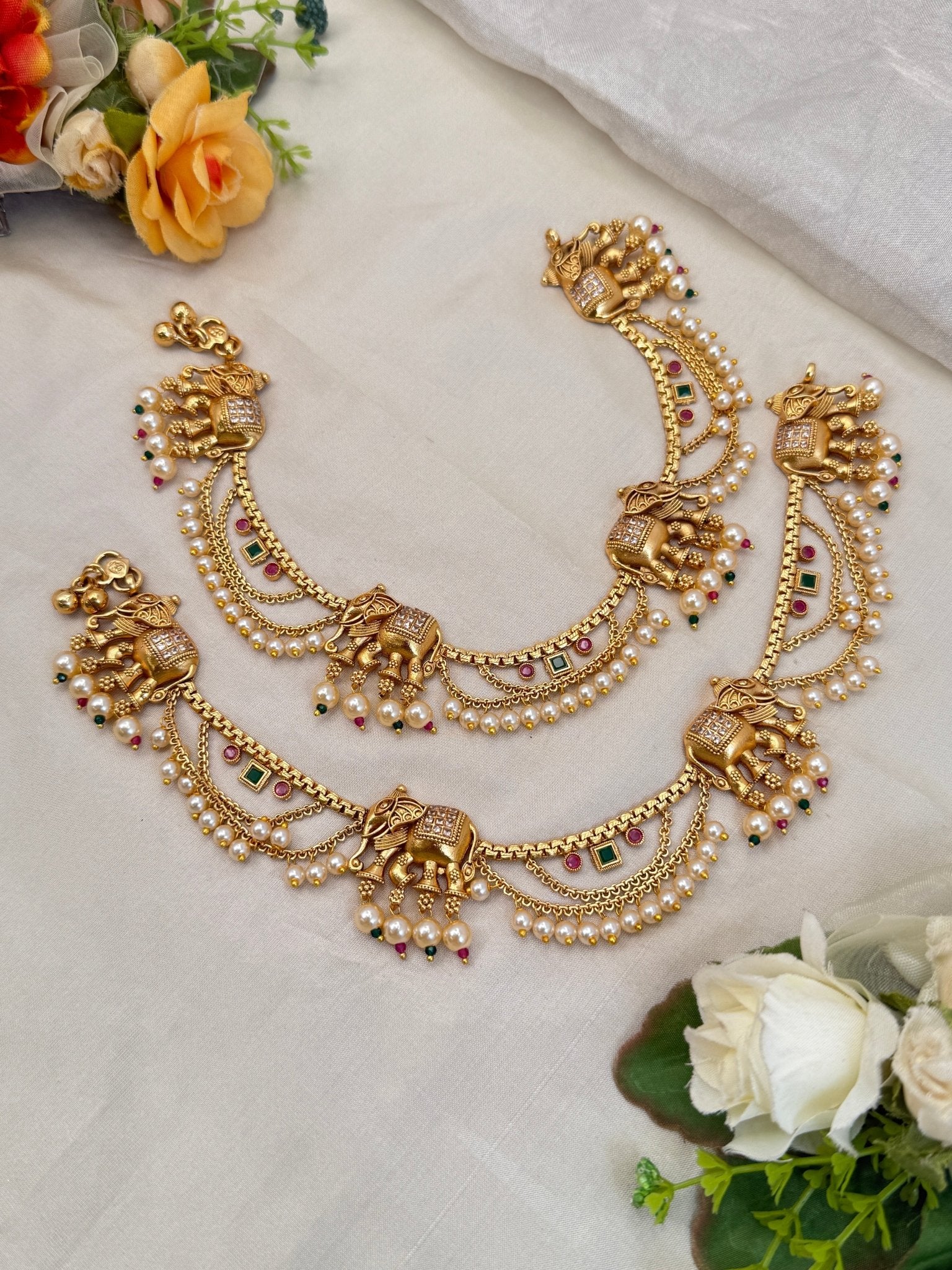 Luxurious Layer Antique Payal Anklet 0231 - Mahilas