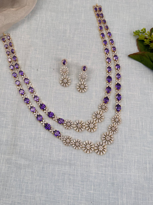 Luxurious Layered Stone Necklace Set 449 - Mahilas