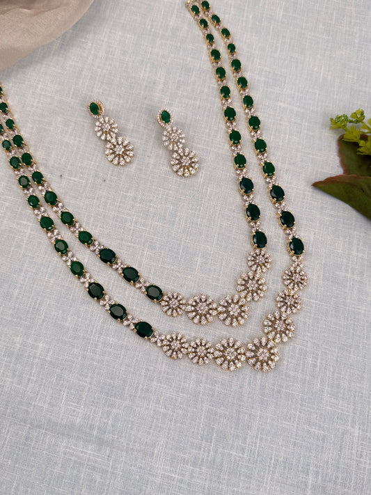 Luxurious Layered Stone Necklace Set 450 - Mahilas