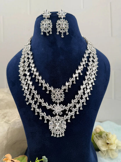Luxurious Layered Stone Necklace Set 454 - Mahilas