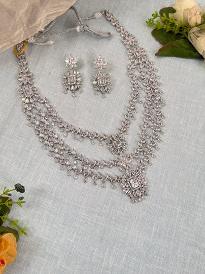 Luxurious Layered Stone Necklace Set 454 - Mahilas