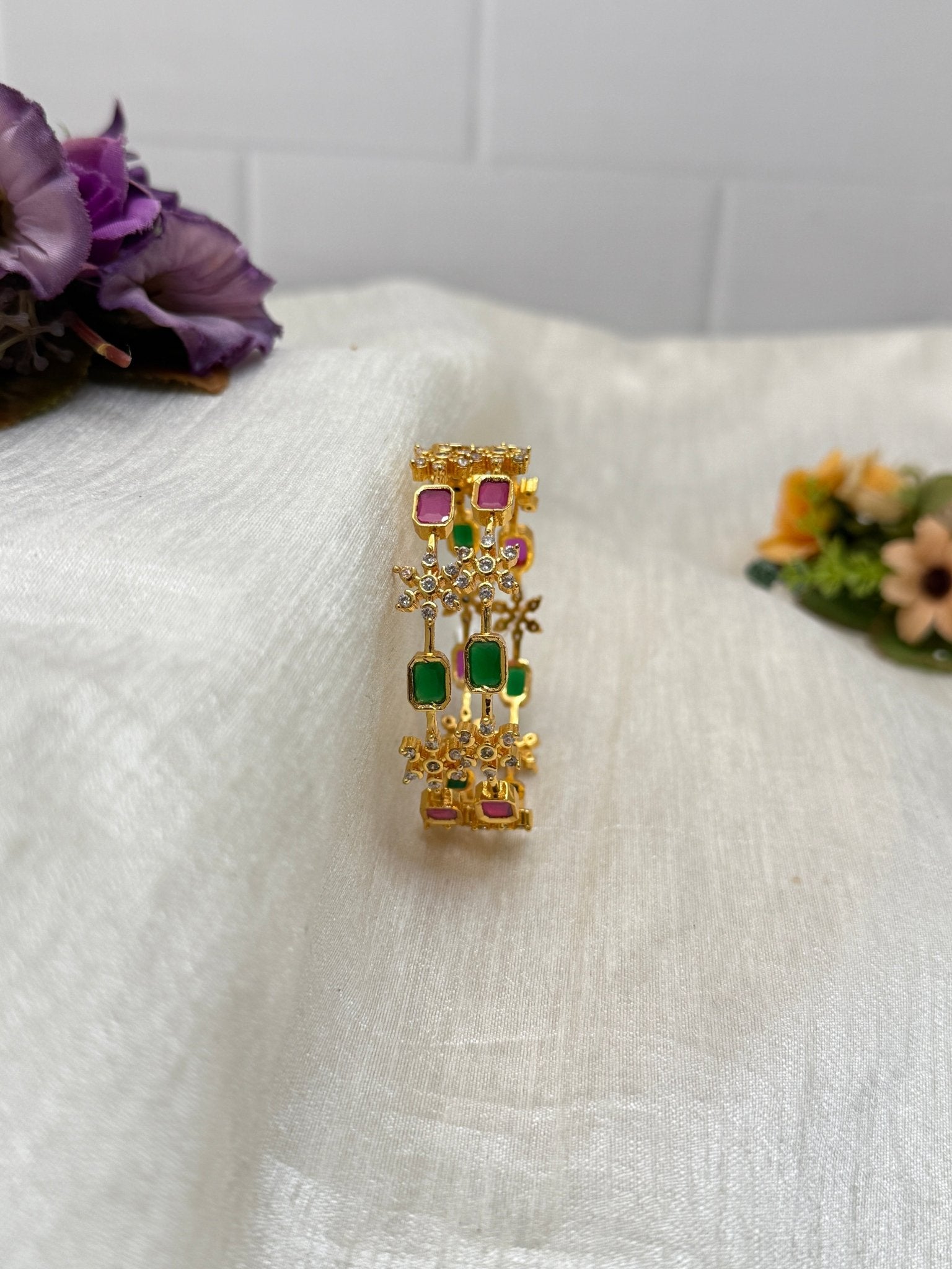 Luxurious Navaratna Stone Bangles 6950 - Mahilas