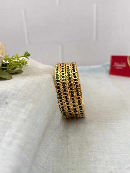 Luxurious Nayana Antique Stone Bangles 7225 - Mahilas