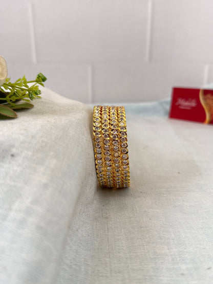 Luxurious Nayana Antique Stone Bangles 7225 - Mahilas