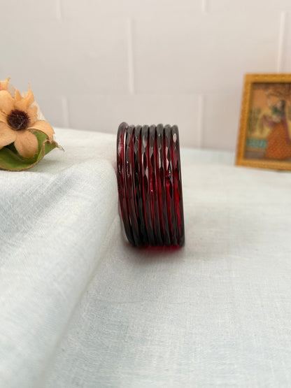 Luxurious Plain Design New Glass Bangles 3461 - Make your own box - Mahilas