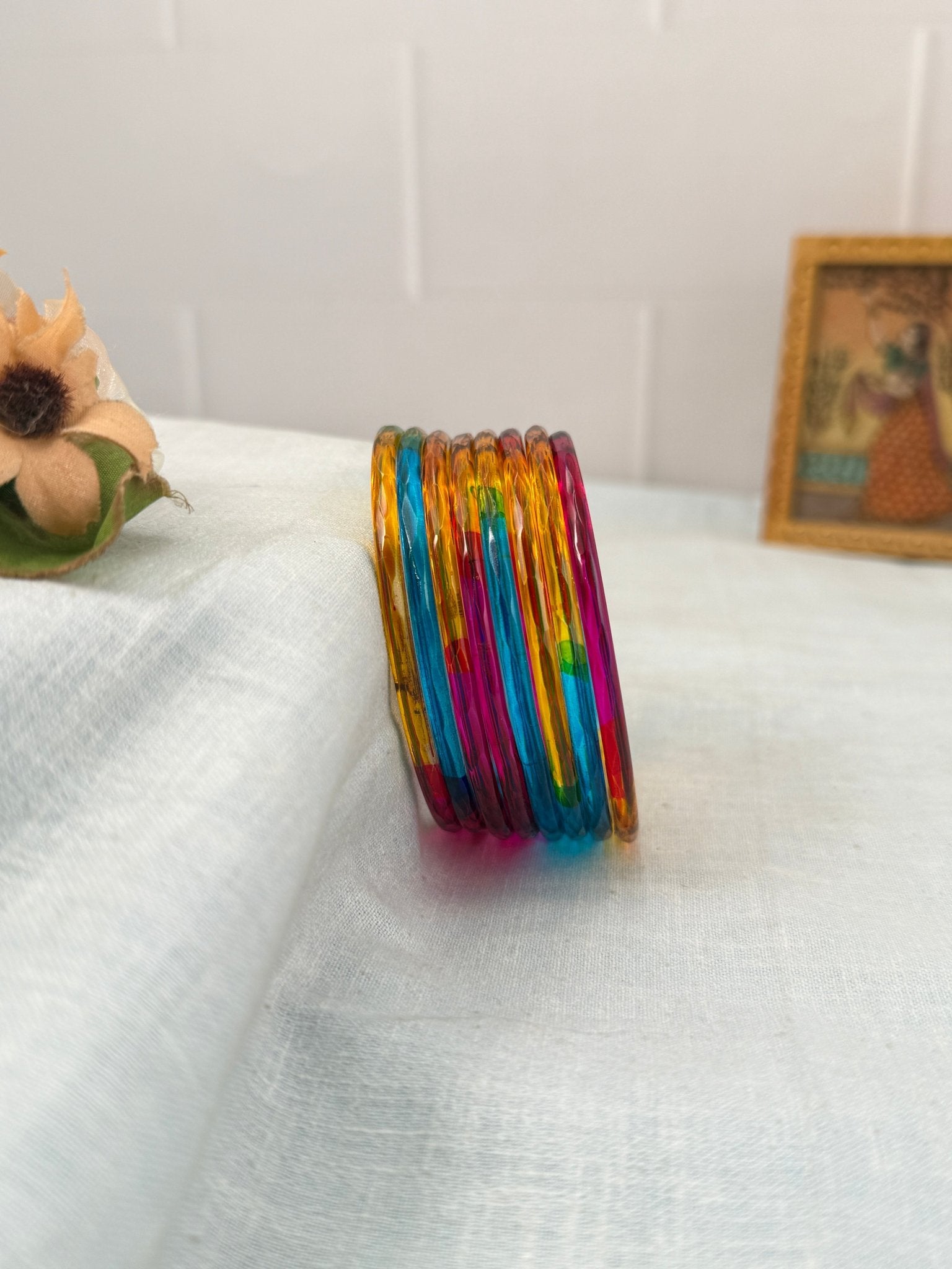 Luxurious Plain Design New Glass Bangles 3461 - Make your own box - Mahilas