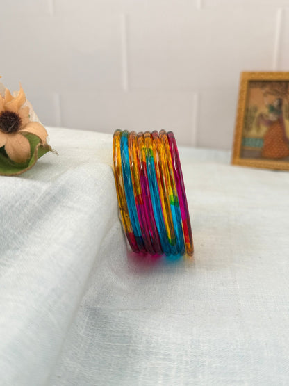 Luxurious Plain Design New Glass Bangles 3461 - Make your own box - Mahilas