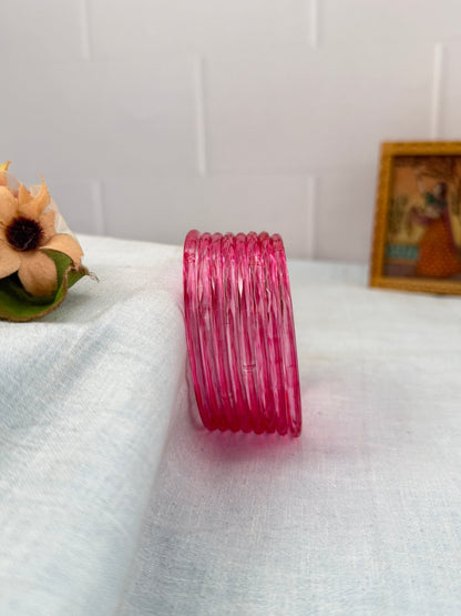 Luxurious Plain Design New Glass Bangles 3461 - Make your own box - Mahilas
