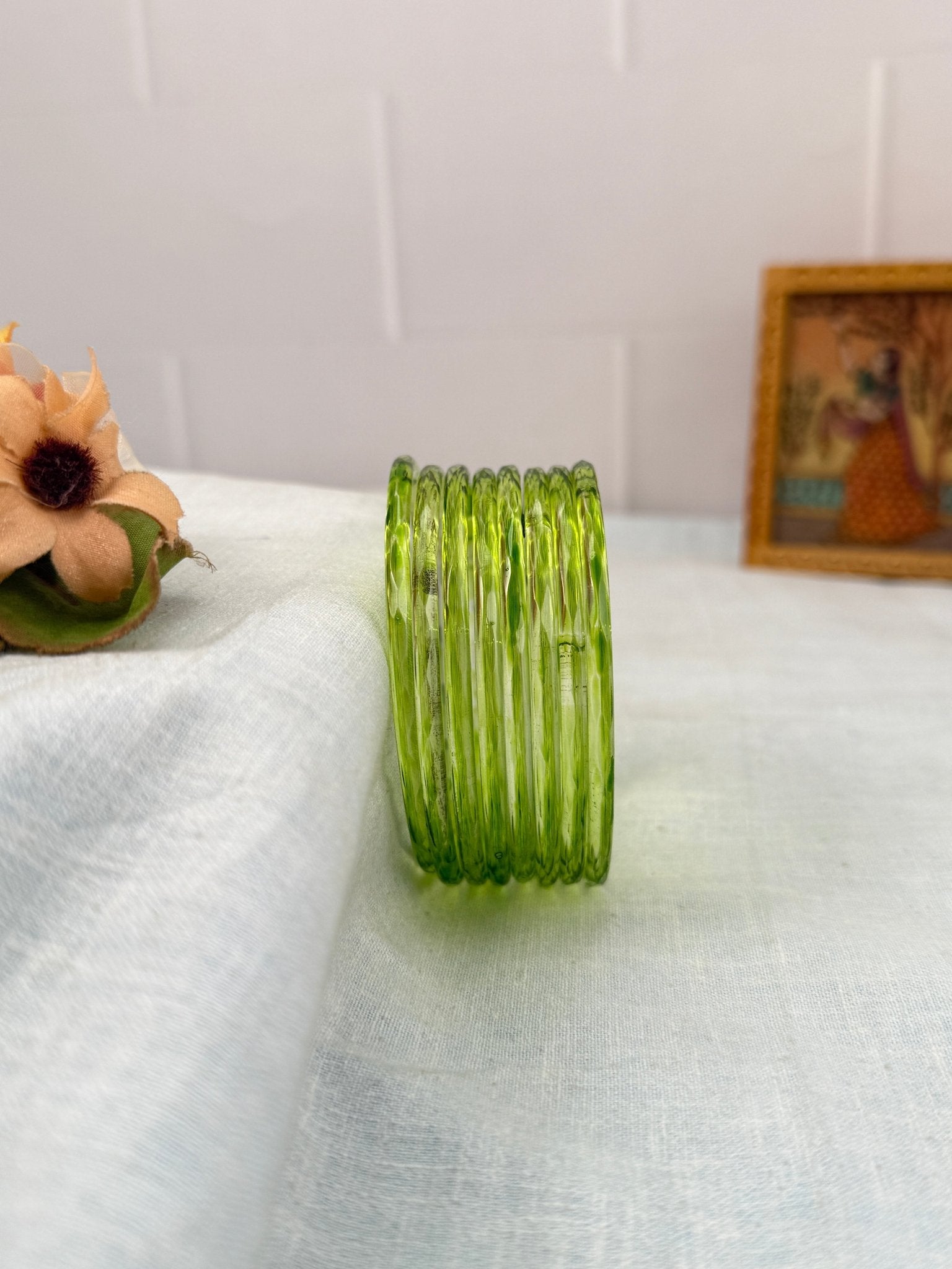 Luxurious Plain Design New Glass Bangles 3461 - Make your own box - Mahilas