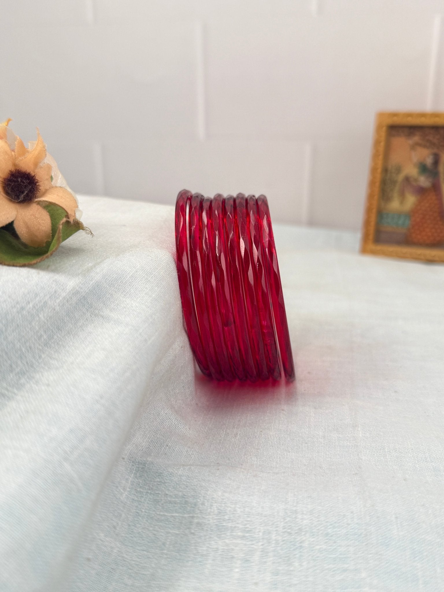 Luxurious Plain Design New Glass Bangles 3461 - Make your own box - Mahilas