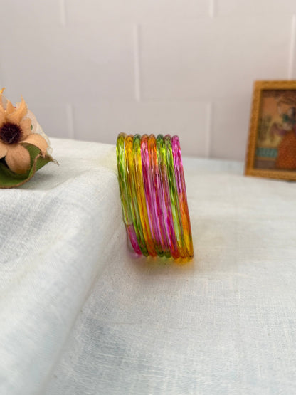 Luxurious Plain Design New Glass Bangles 3461 - Make your own box - Mahilas