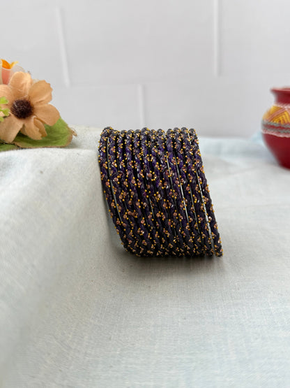 Luxurious Silk Drop Glass Bangles 3465 - Make your own box - Mahilas