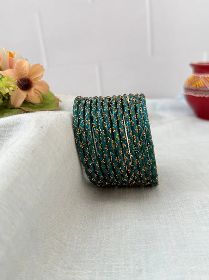 Luxurious Silk Drop Glass Bangles 3465 - Make your own box - Mahilas