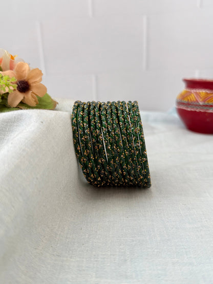 Luxurious Silk Drop Glass Bangles 3465 - Make your own box - Mahilas