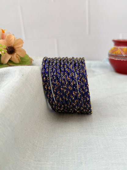 Luxurious Silk Drop Glass Bangles 3465 - Make your own box - Mahilas