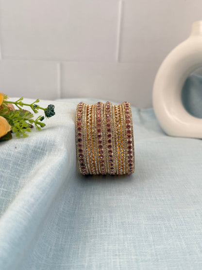 Luxurious Stone Bangle Design 10 Colors 5244 - Mahilas