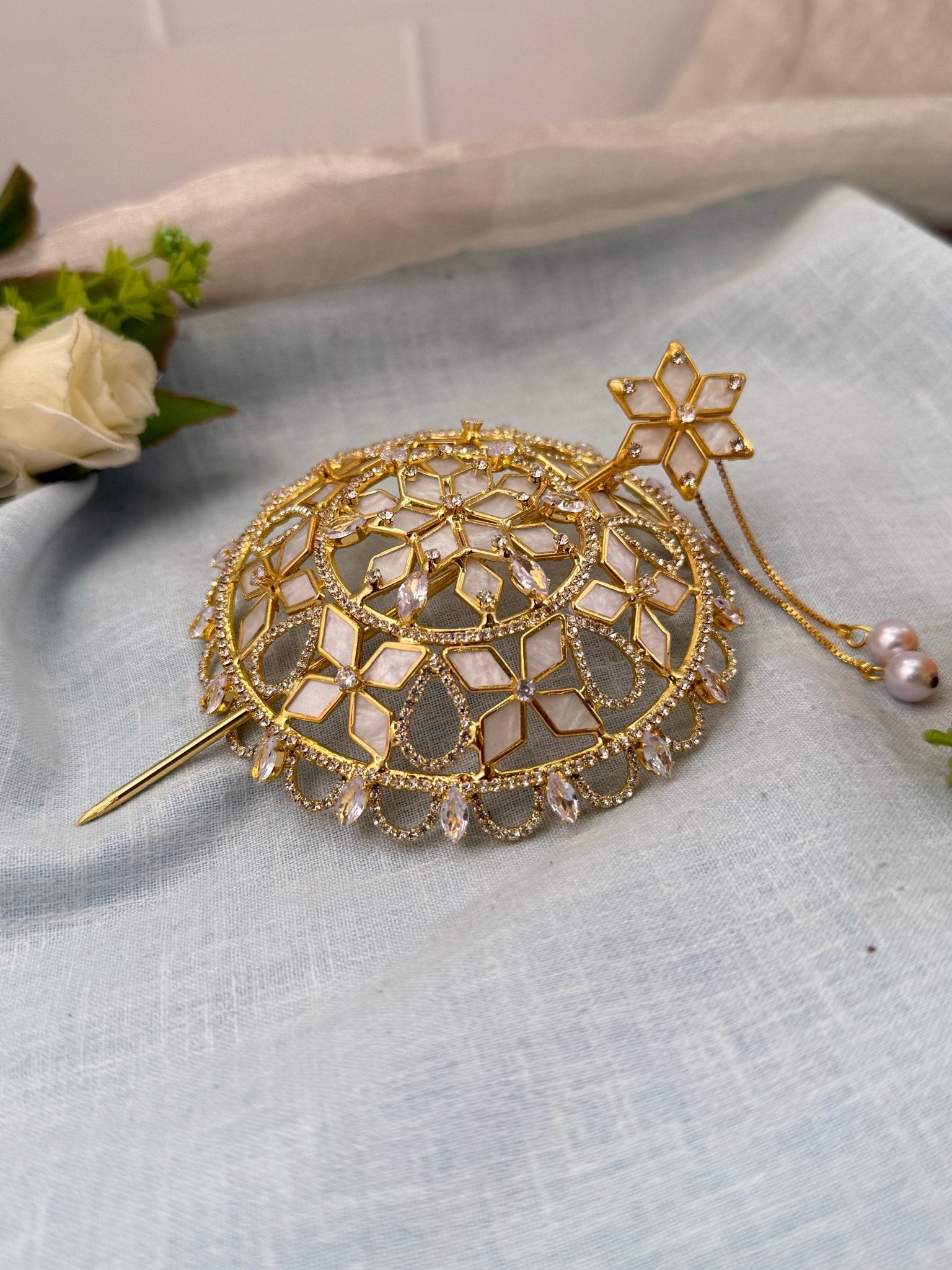 Luxurious Stone Bun Cage Jadebille Kuppa 0106 - Mahilas