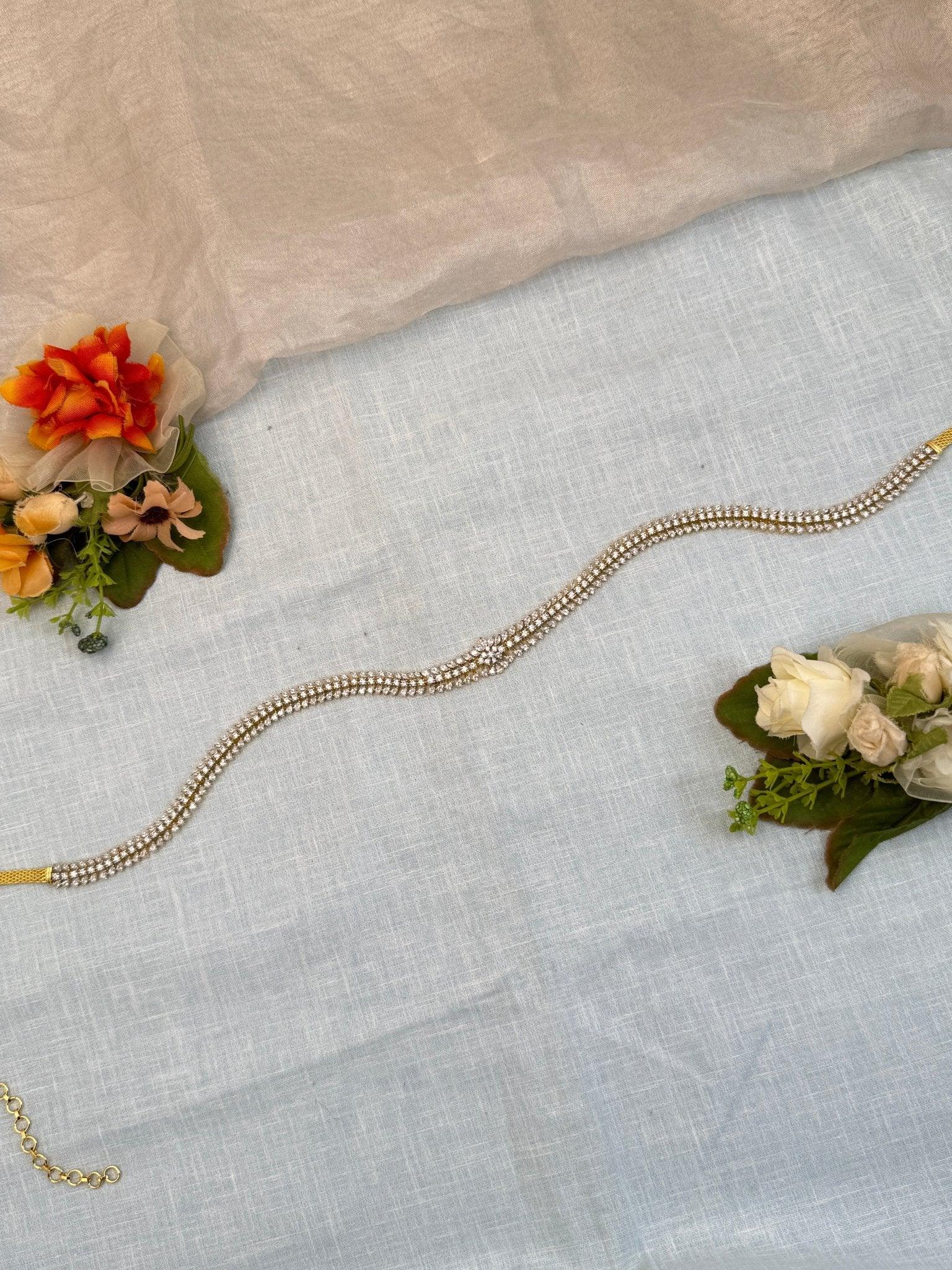 Luxurious Stone Chain Vaddanam Hip Belt 7122 - Mahilas