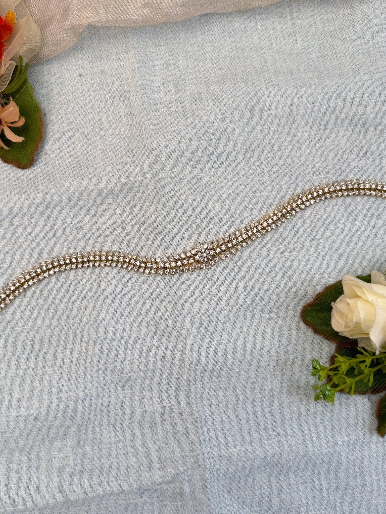 Luxurious Stone Chain Vaddanam Hip Belt 7122 - Mahilas