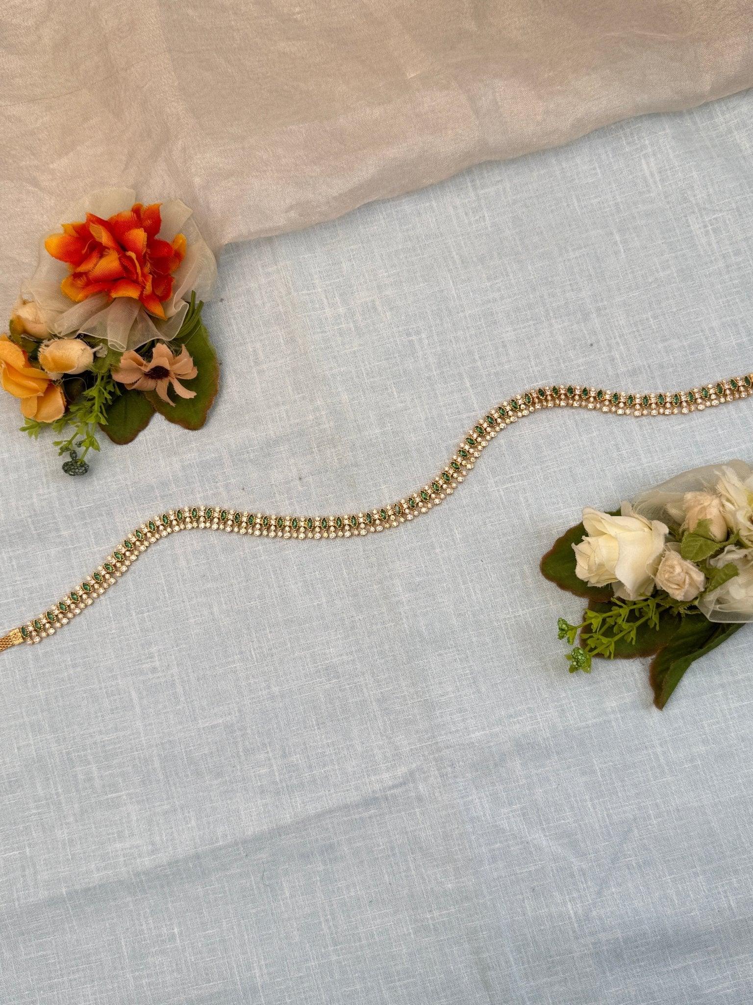 Luxurious Stone Chain Vaddanam Hip Belt 7126 - Mahilas