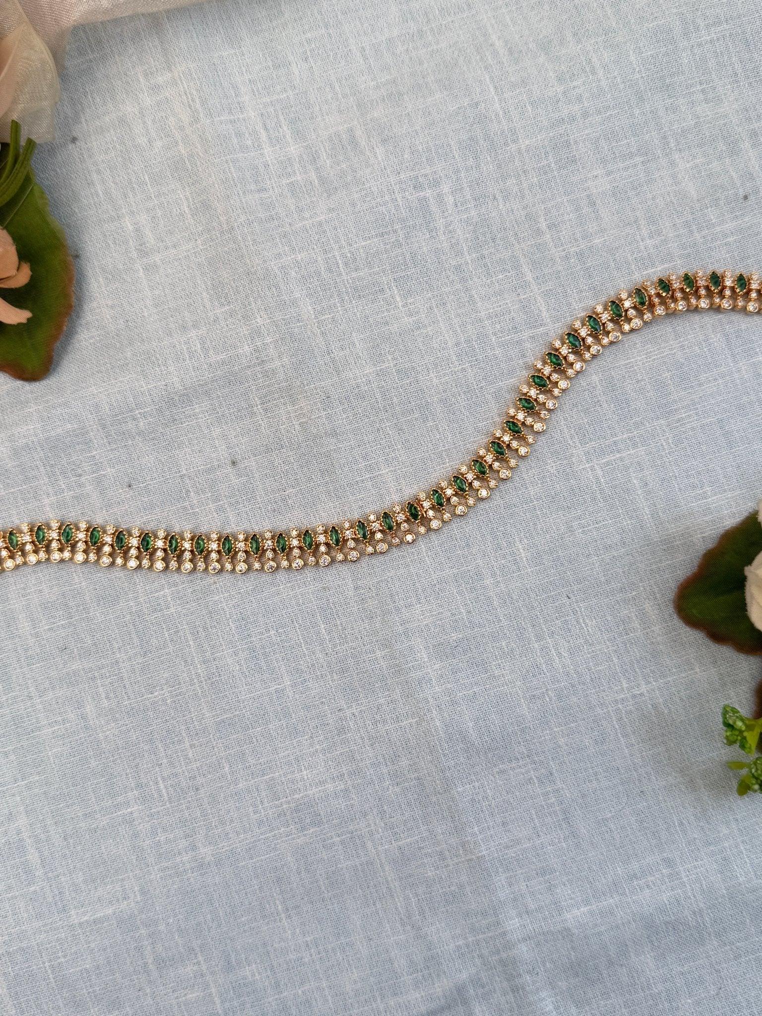 Luxurious Stone Chain Vaddanam Hip Belt 7126 - Mahilas