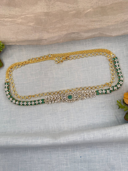 Luxurious Stone Chain Vaddanam Hip Belt 7265 - Mahilas