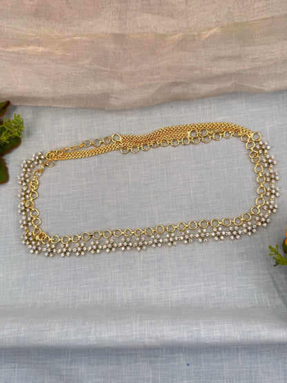 Luxurious Stone Chain Vaddanam Hip Belt 7268 - Mahilas