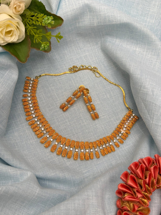 Luxurious Stone Necklace 0173 (3 Colours) - Mahilas