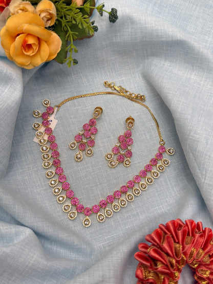 Luxurious Stone Necklace 0174 (3 Colours) - Mahilas