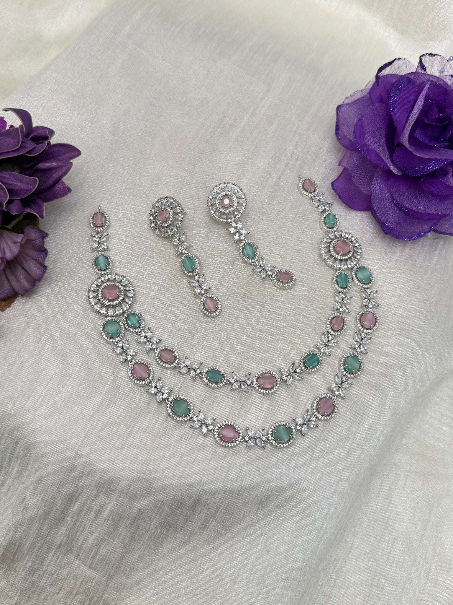 Luxurious Stone Necklace 0396 - Mahilas