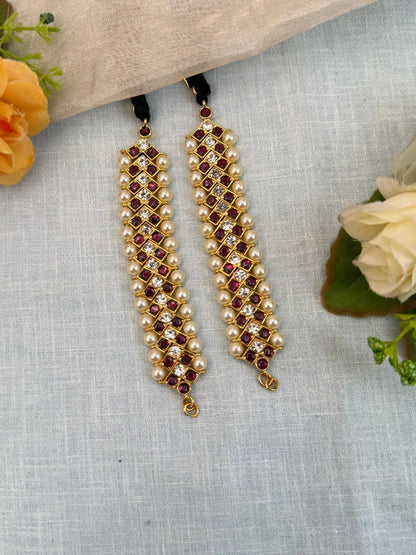 Luxurious Temple Maatal Ear Chain 017 - Mahilas