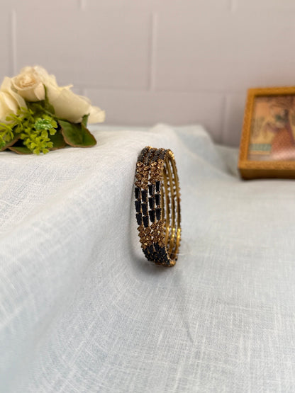 Luxurious Victorian Antique Stone Bangles 7005 - 10 Colors - Mahilas