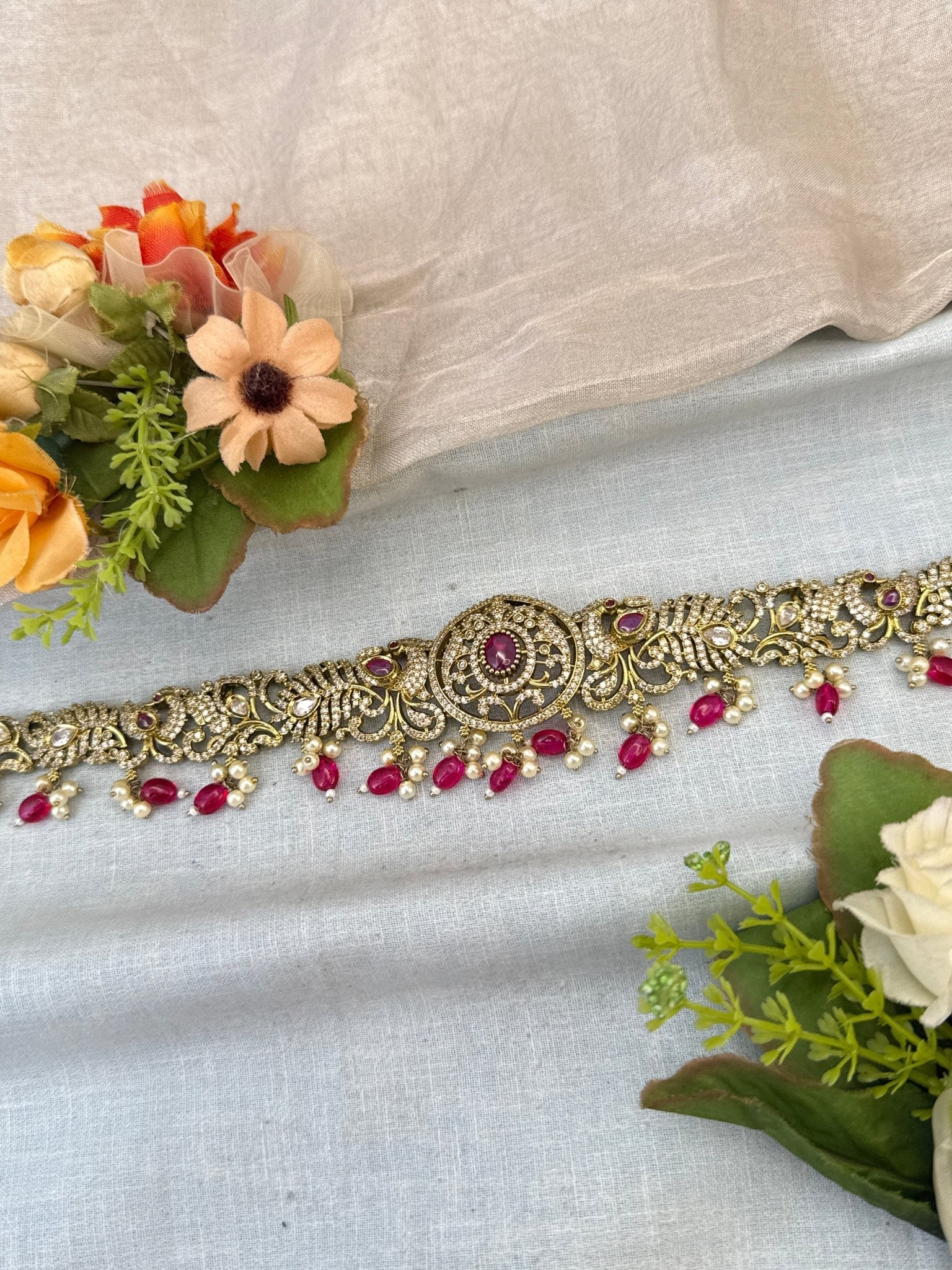 Luxurious Victorian Chain Style Kamarbandh Vaddanam 8104 - Mahilas