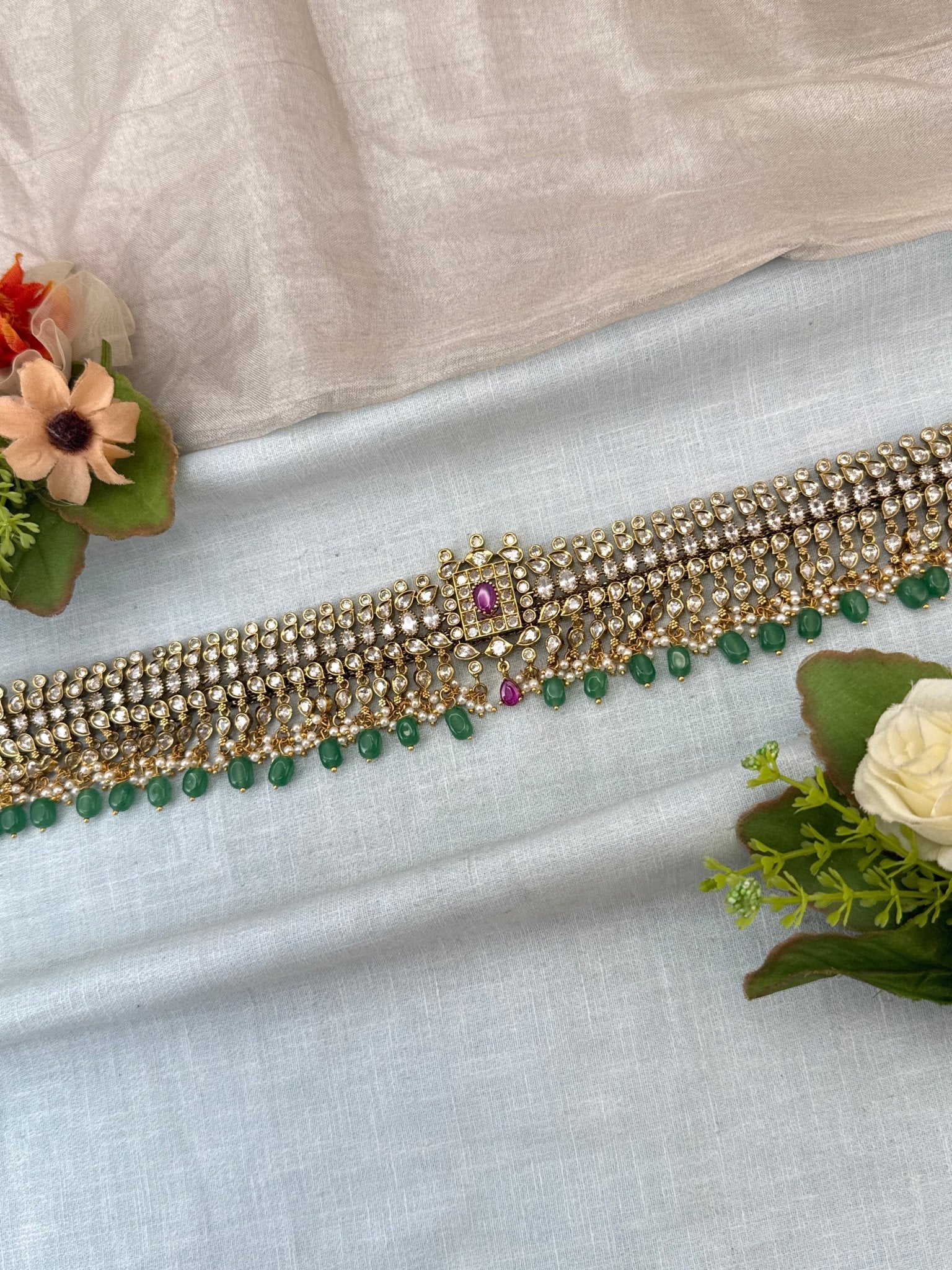 Luxurious Victorian Chain Vaddanam Kamarbandh 8071 - Mahilas