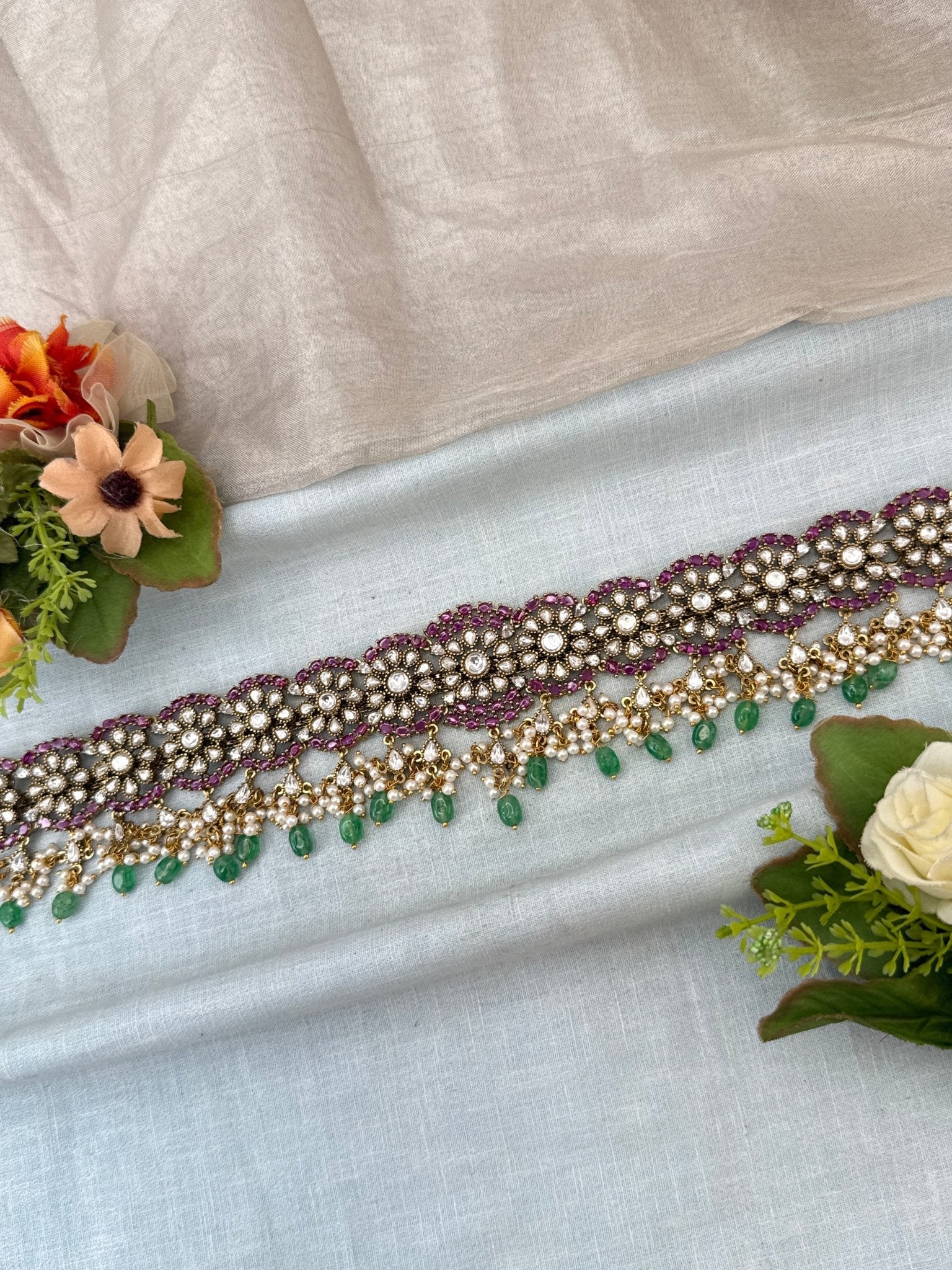 Luxurious Victorian Chain Vaddanam Kamarbandh 8073 - Mahilas