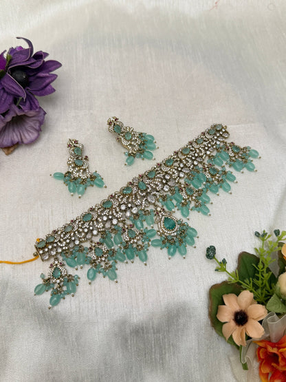 Luxurious Victorian Choker Necklace 1098 - 6 Color Options - Mahilas